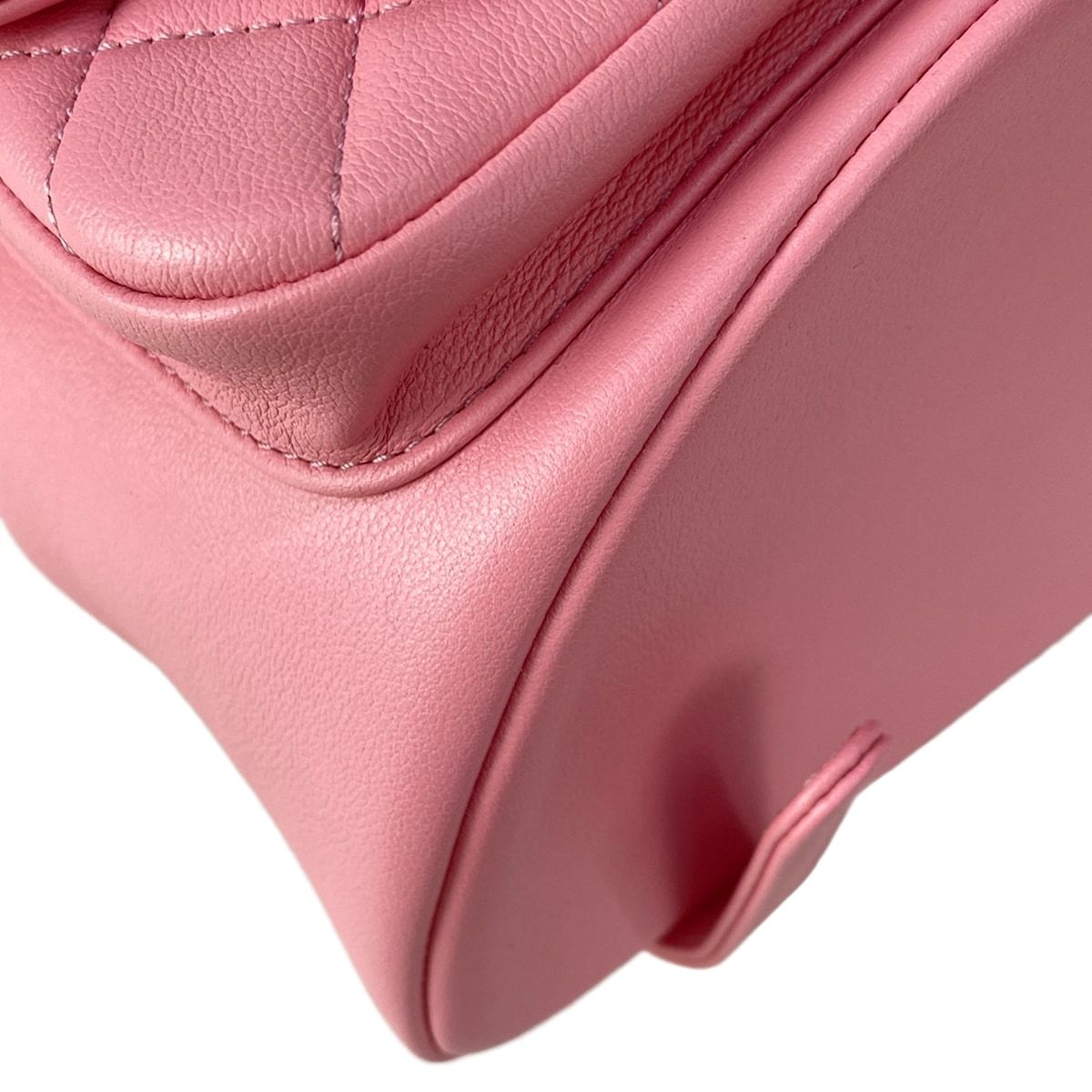 Chanel Backpack Quilted Pink Metal Gold Mini Lambskin — view 7