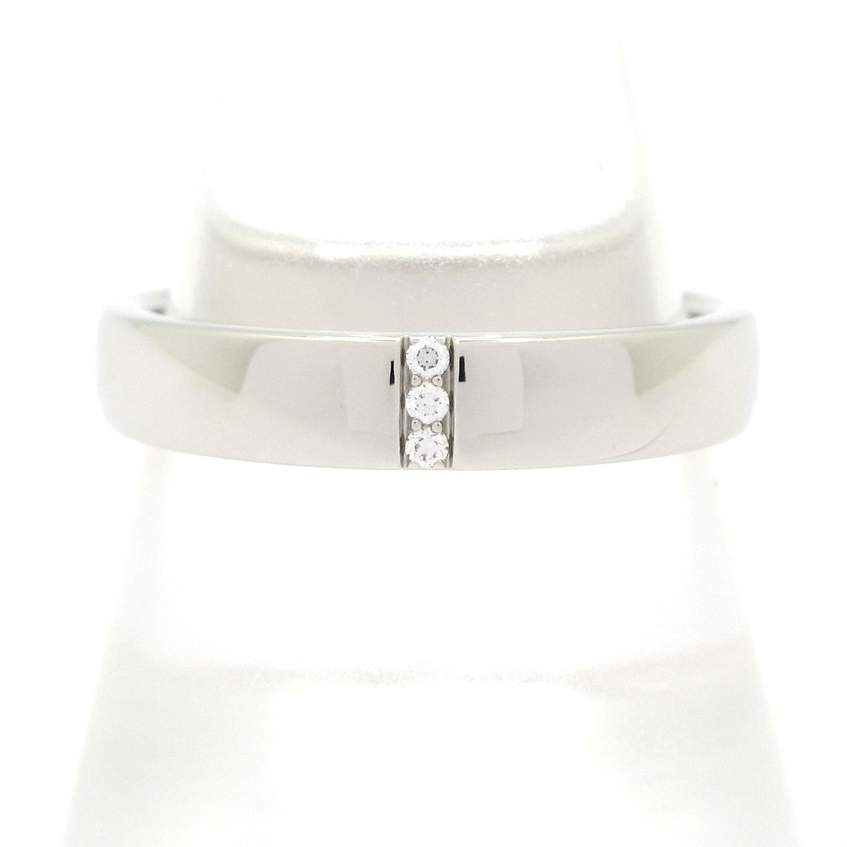 Harry Winston Ring Three Stone Band Diamond