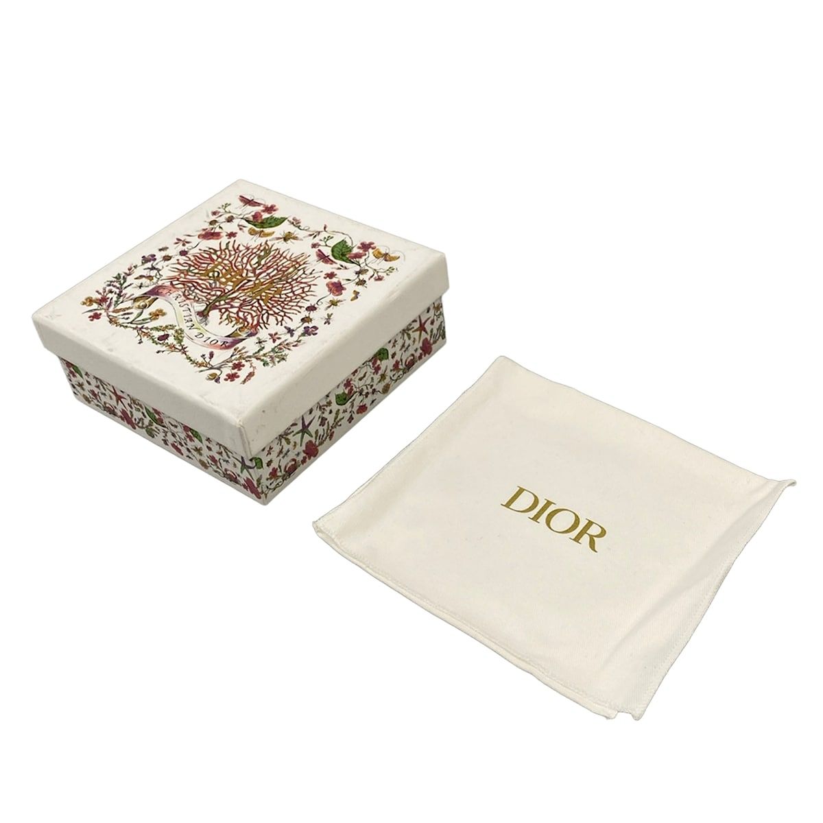 Dior Bifold Wallet Lucaro Beige Zip Around Pearl Leather — view 8