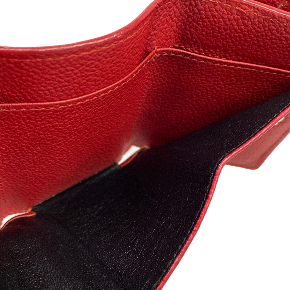 Saint Laurent Paris Trifold Wallet Tiny Red Leather — view 6