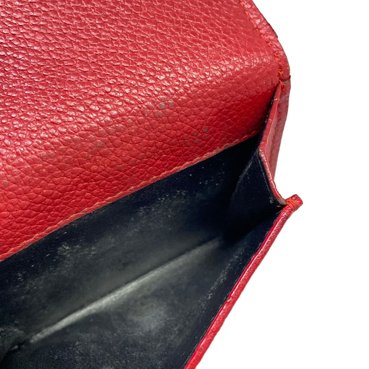 Saint Laurent Paris Trifold Wallet Tiny Red Leather — view 4