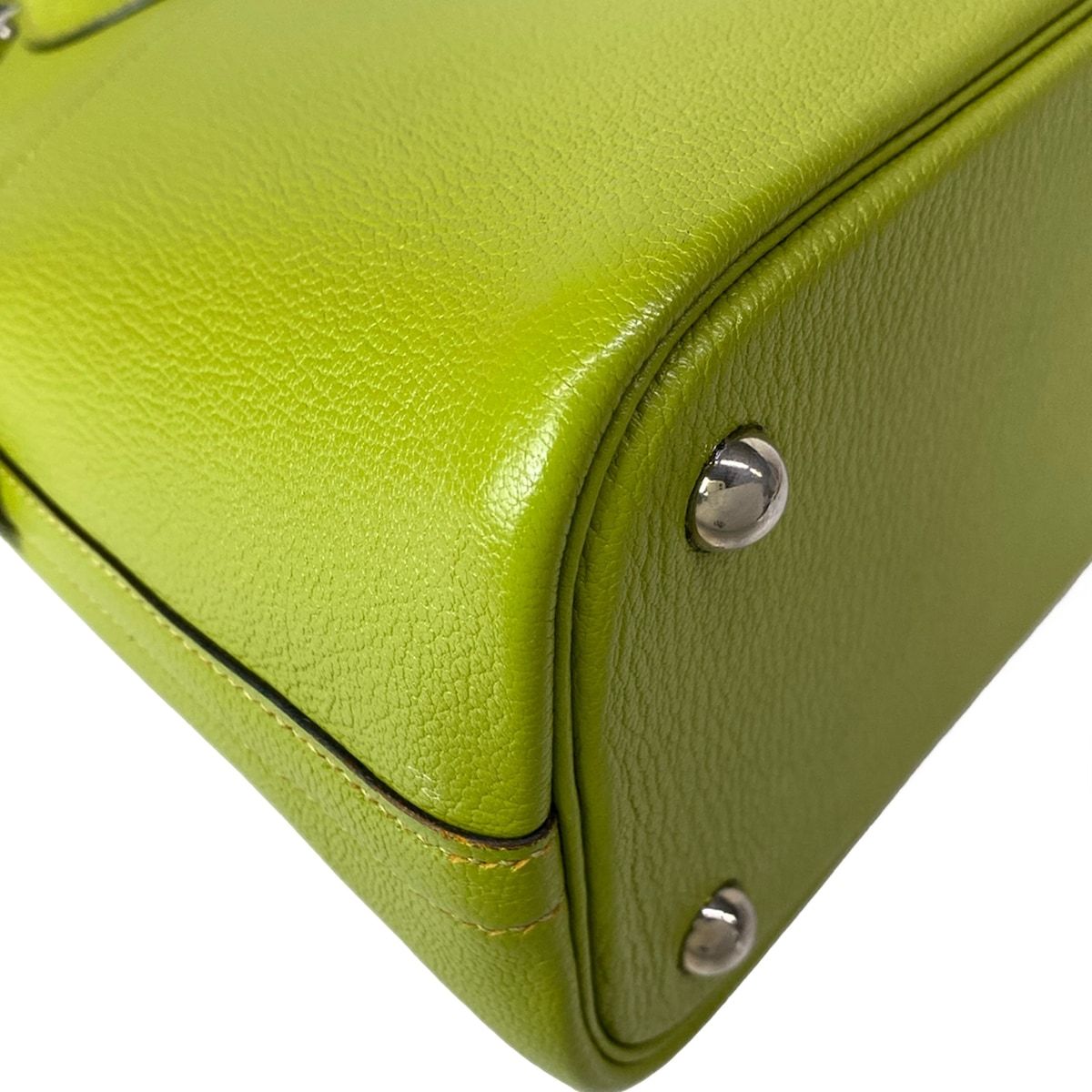 Hermes Handbag Bolide 31 Anis Green Silver — view 8