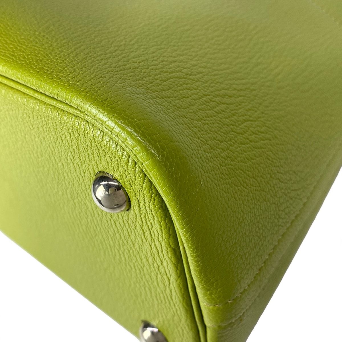 Hermes Handbag Bolide 31 Anis Green Silver — view 7
