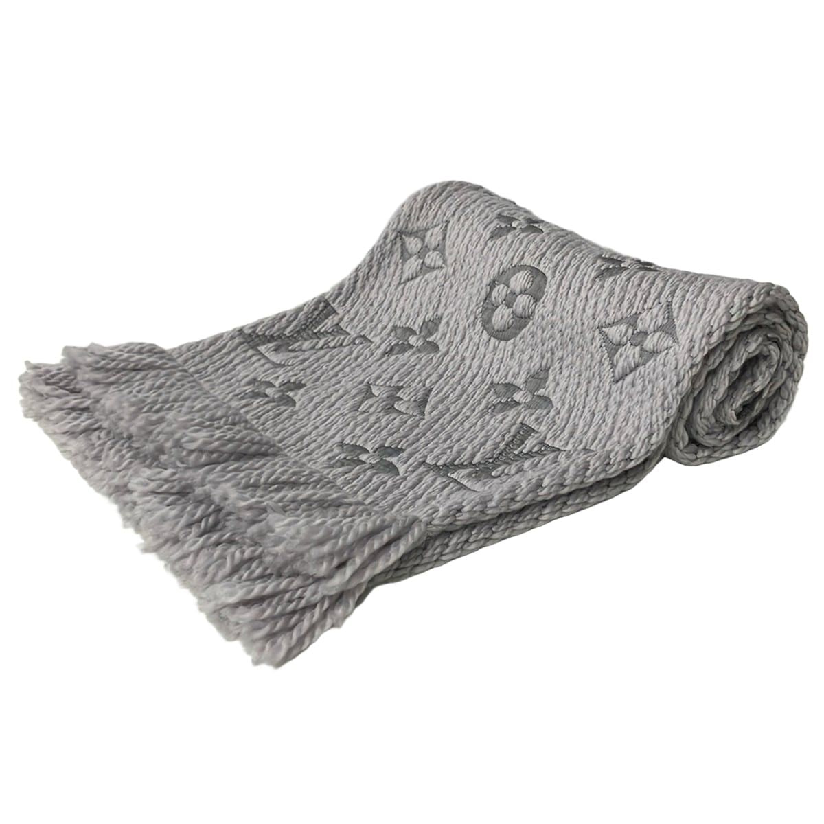 Louis Vuitton Scarf Echarpe Logo Mania Wool Silk