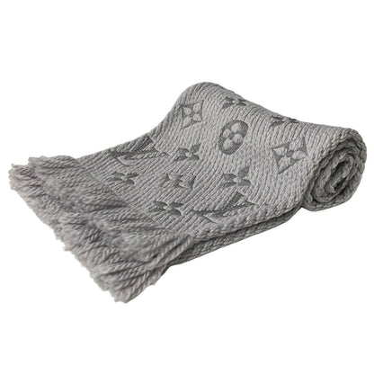 Louis Vuitton Scarf Echarpe Logo Mania Wool Silk