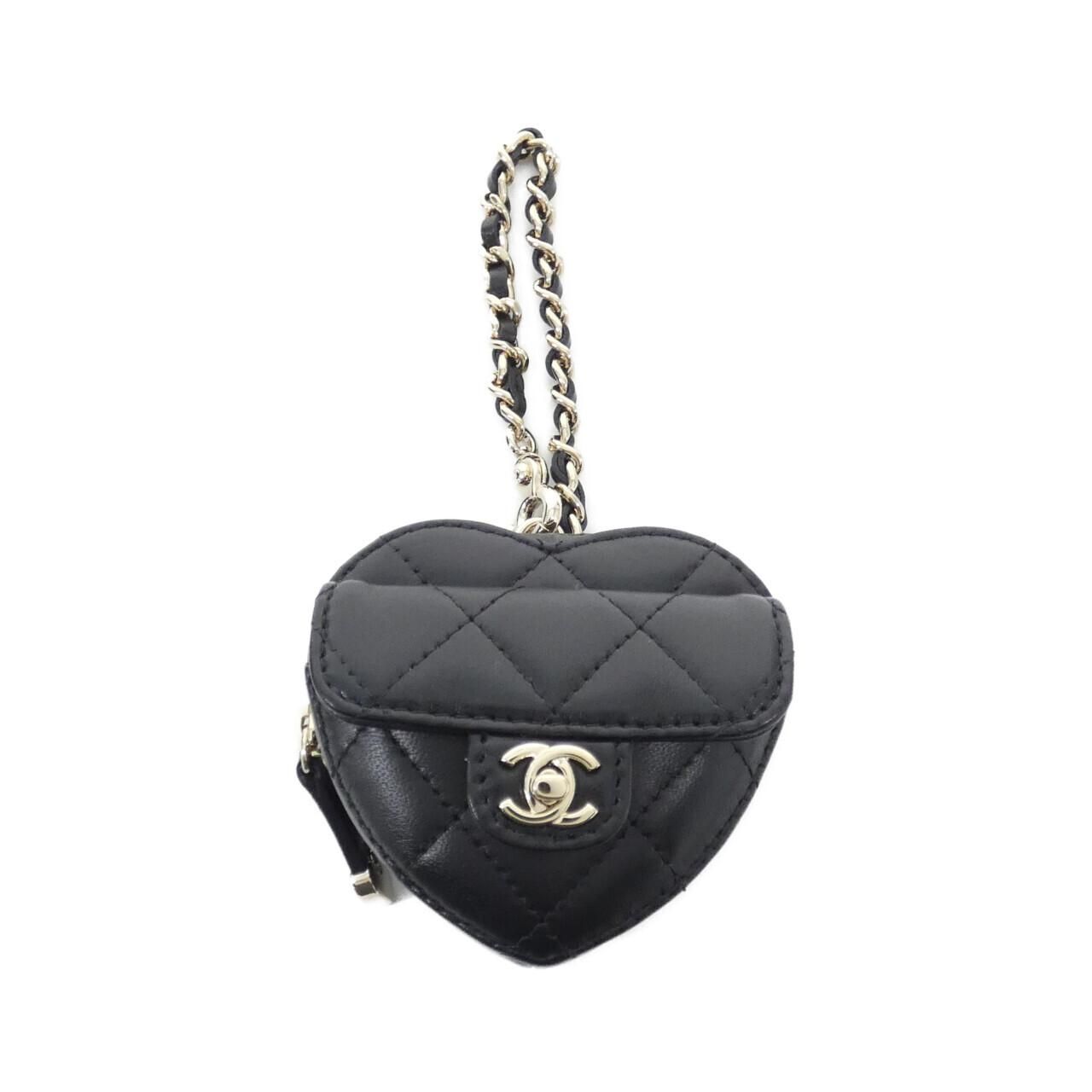 Chanel Bag Charm Keychain & Charms Black