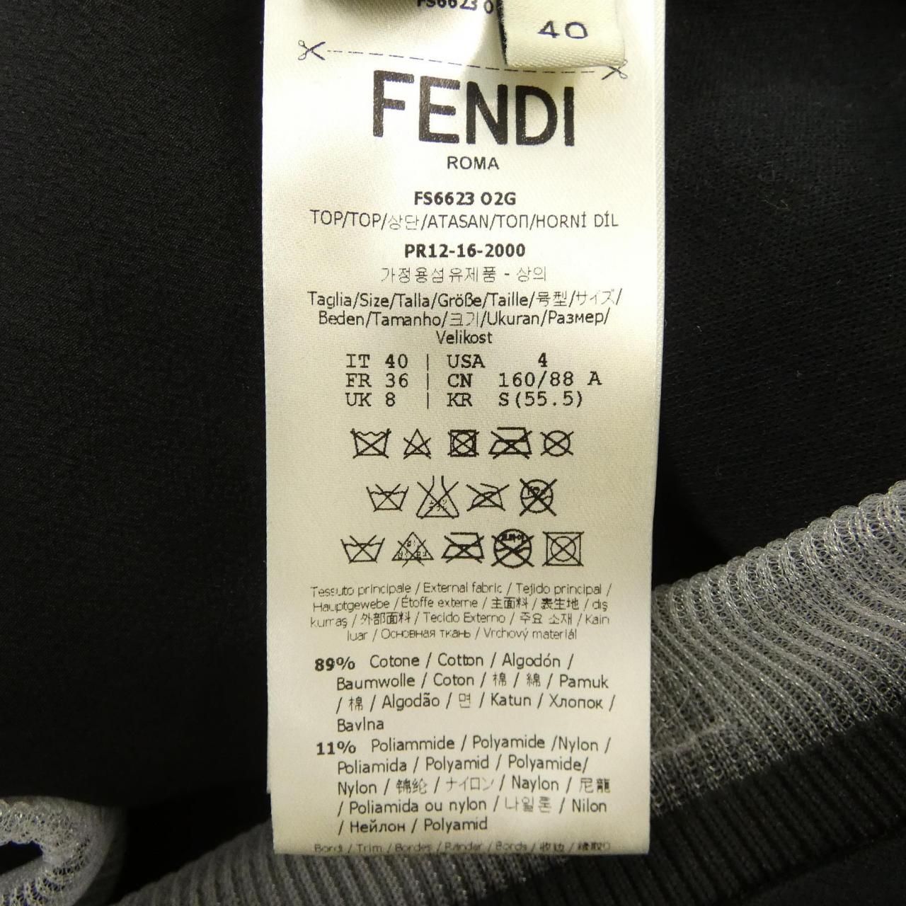 Fendi O2g Sweatshirt Black — view 3