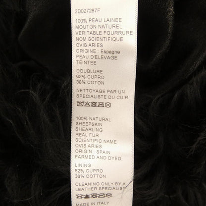 Celine Shearling Coat Black — view 3