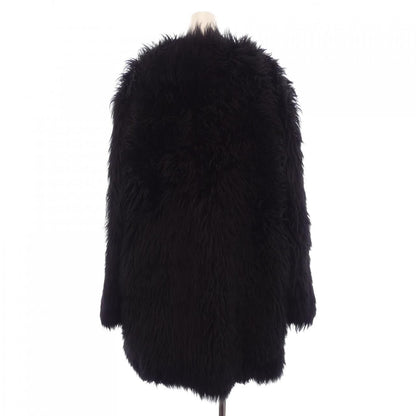 Celine Shearling Coat Black — view 2