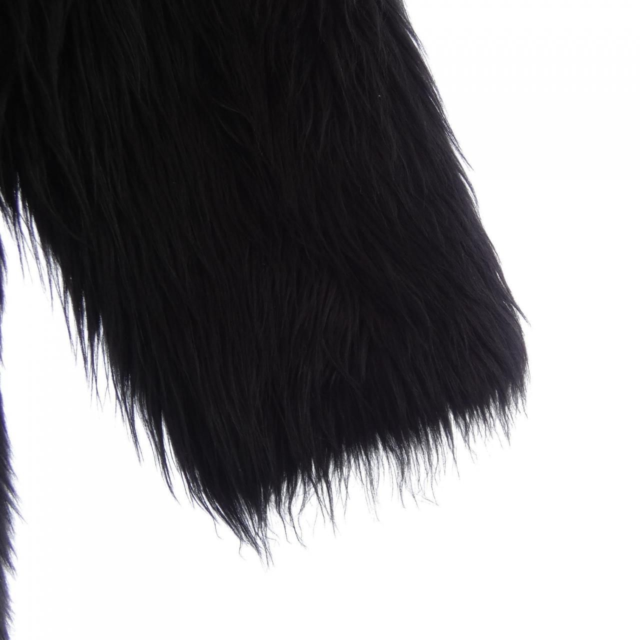 Celine Shearling Coat Black — view 6