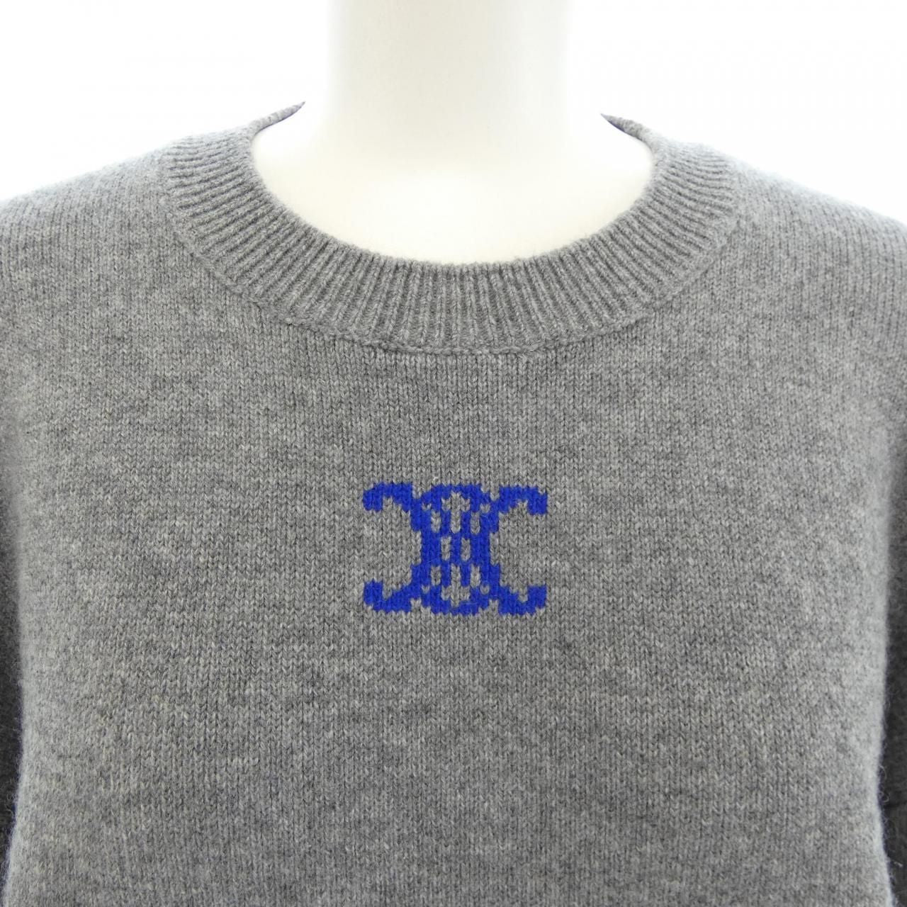 Celine Triomphe Jacquard Knit Sweater — view 5