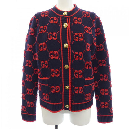 Gucci GG Wool Cles Jacquard Cardigan