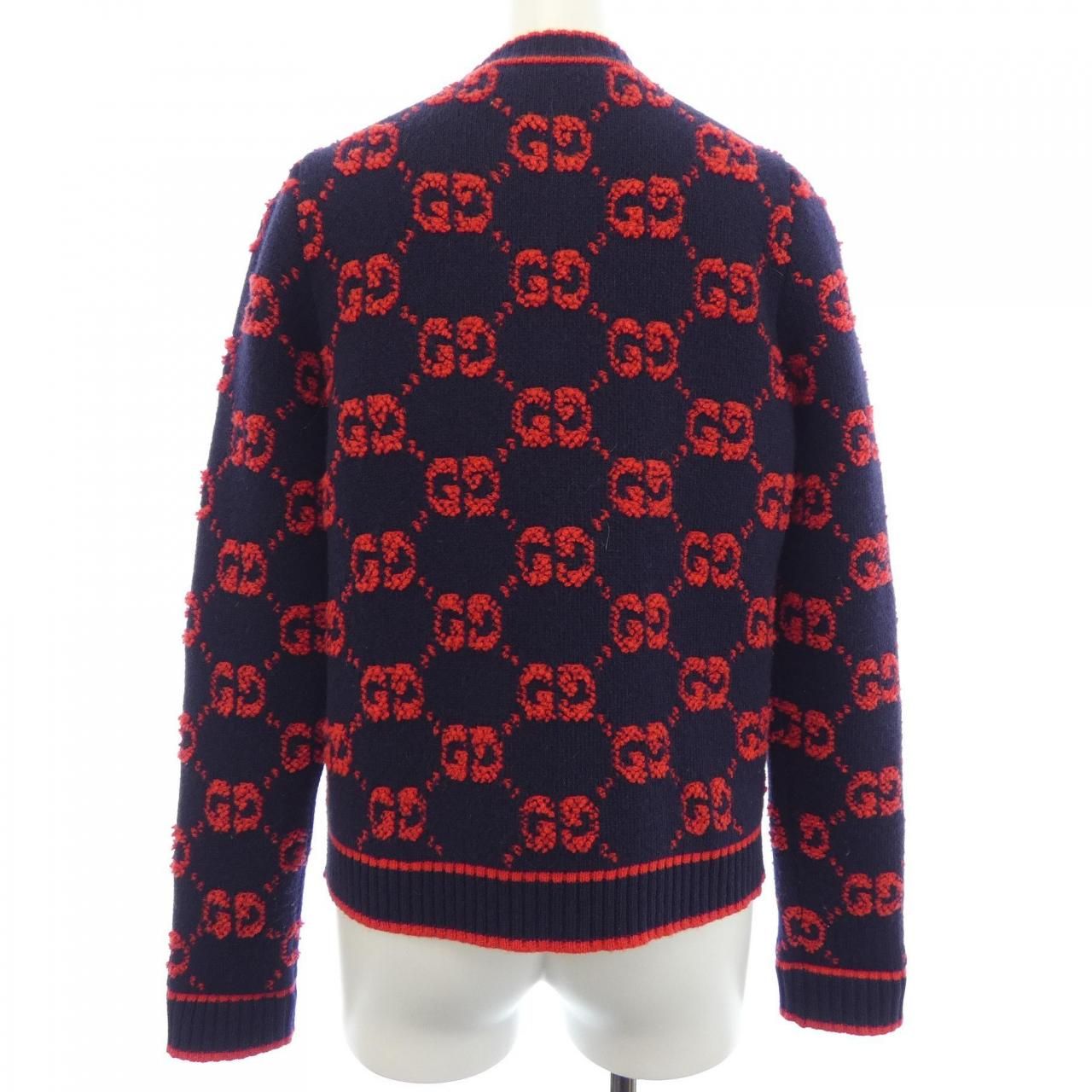Gucci GG Wool Cles Jacquard Cardigan — view 2