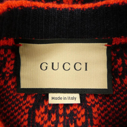 Gucci GG Wool Cles Jacquard Cardigan — view 4
