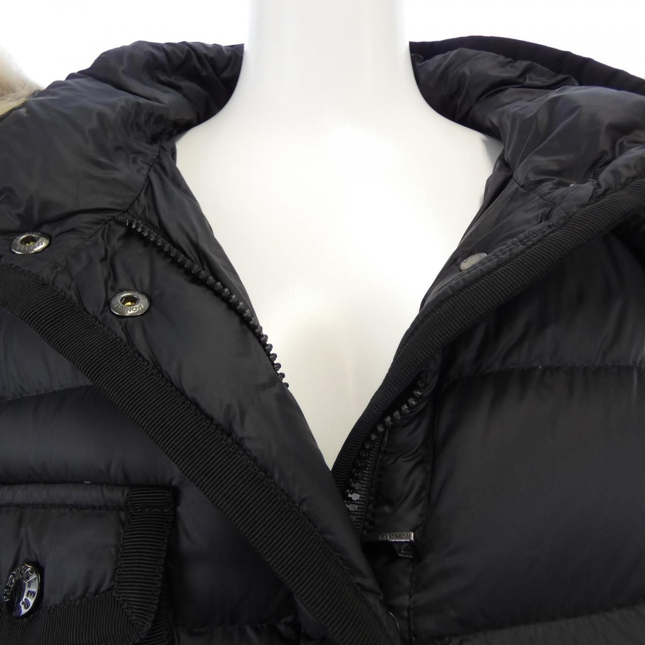 Moncler Hermifur Down Jacket Coat — view 6