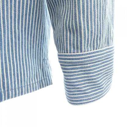 Louis Vuitton Striped Monogram Workwear Denim Jacket — view 6