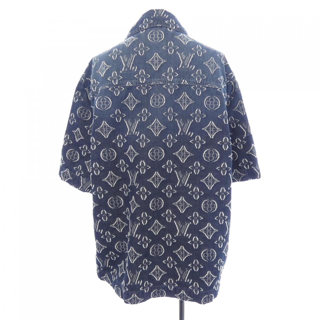 Louis Vuitton Monogram Short Sleeve Chambray Shirt — view 2