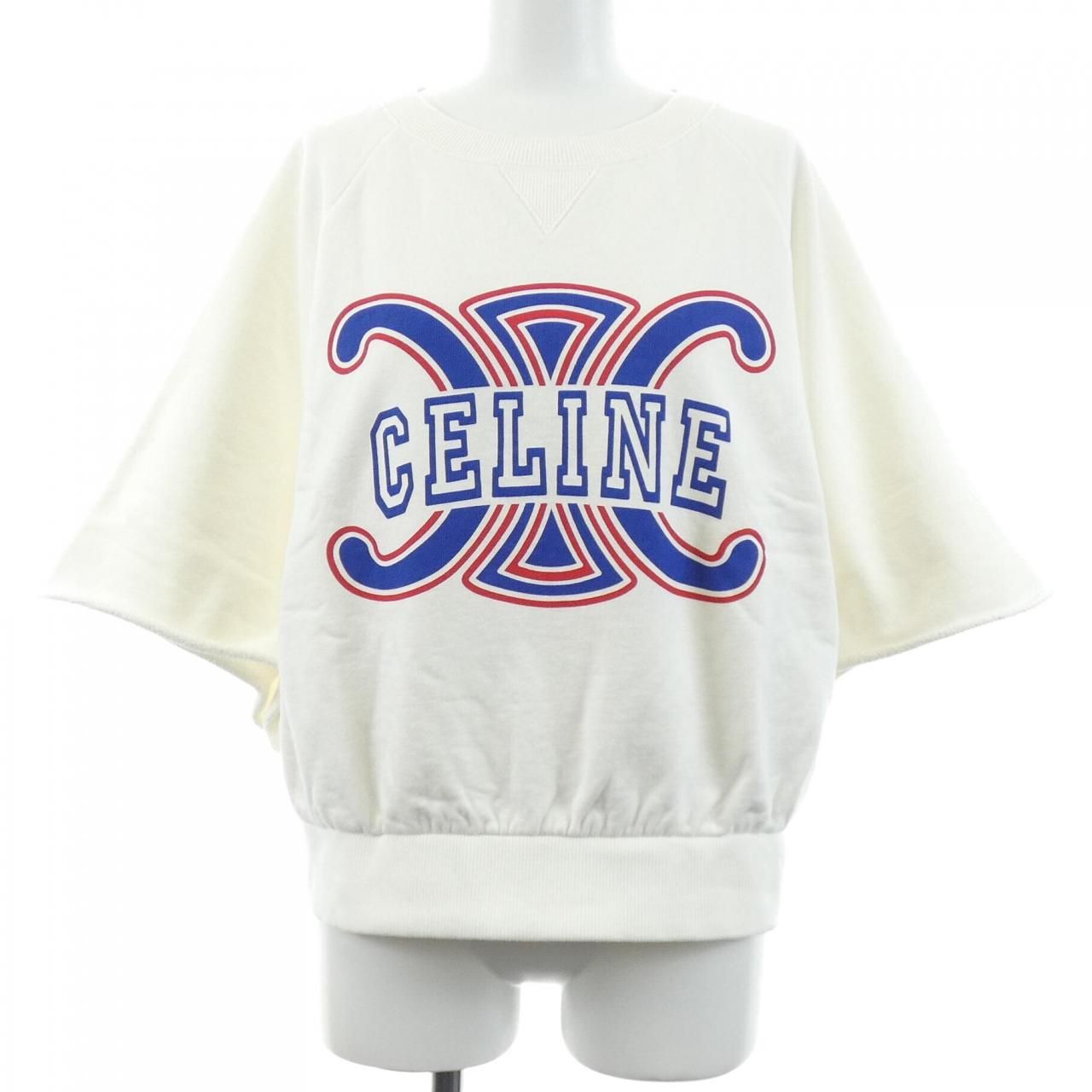 Celine Triomphe Sweatshirt White