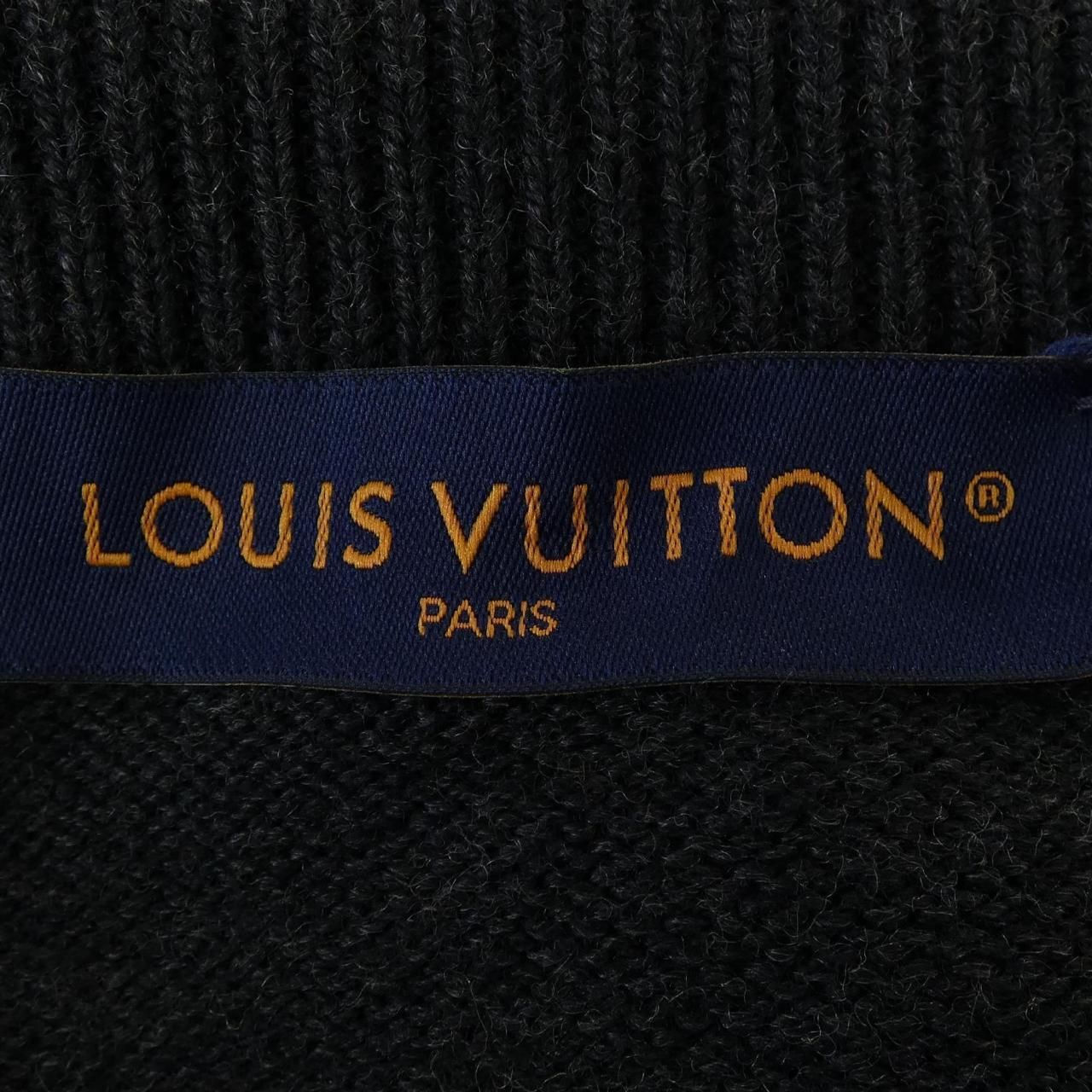 Louis Vuitton Embellished Long Sleeve Merino Wool Crew Neck Knit Sweater — view 4