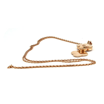 Van Cleef & Arpels Arcane Brush Cles Pendant Watch PG RG Quartz — view 8