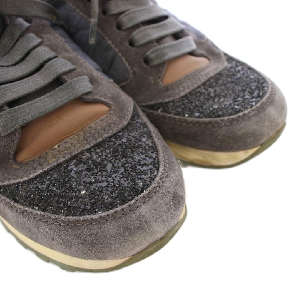 Brunello Cucinelli Sneakers Shoes Suede Gray TK — view 3