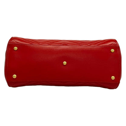 Gucci Handbag GG Marmont Red Leather — view 5