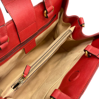 Gucci Handbag GG Marmont Red Leather — view 7