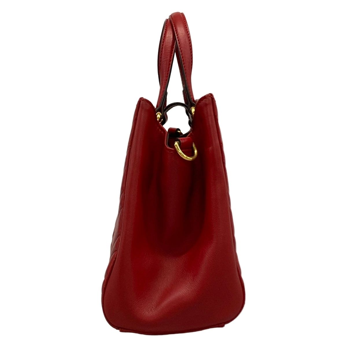 Gucci Handbag GG Marmont Red Leather — view 2