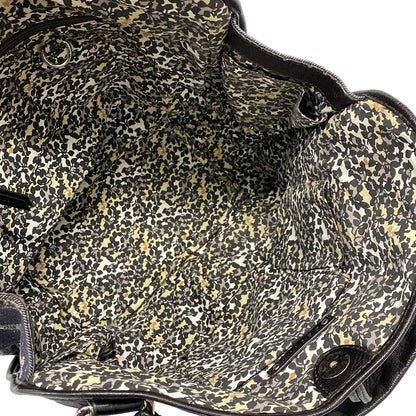 Celine Tote Bittersweet Dark Navy Ivory Black Leather — view 7