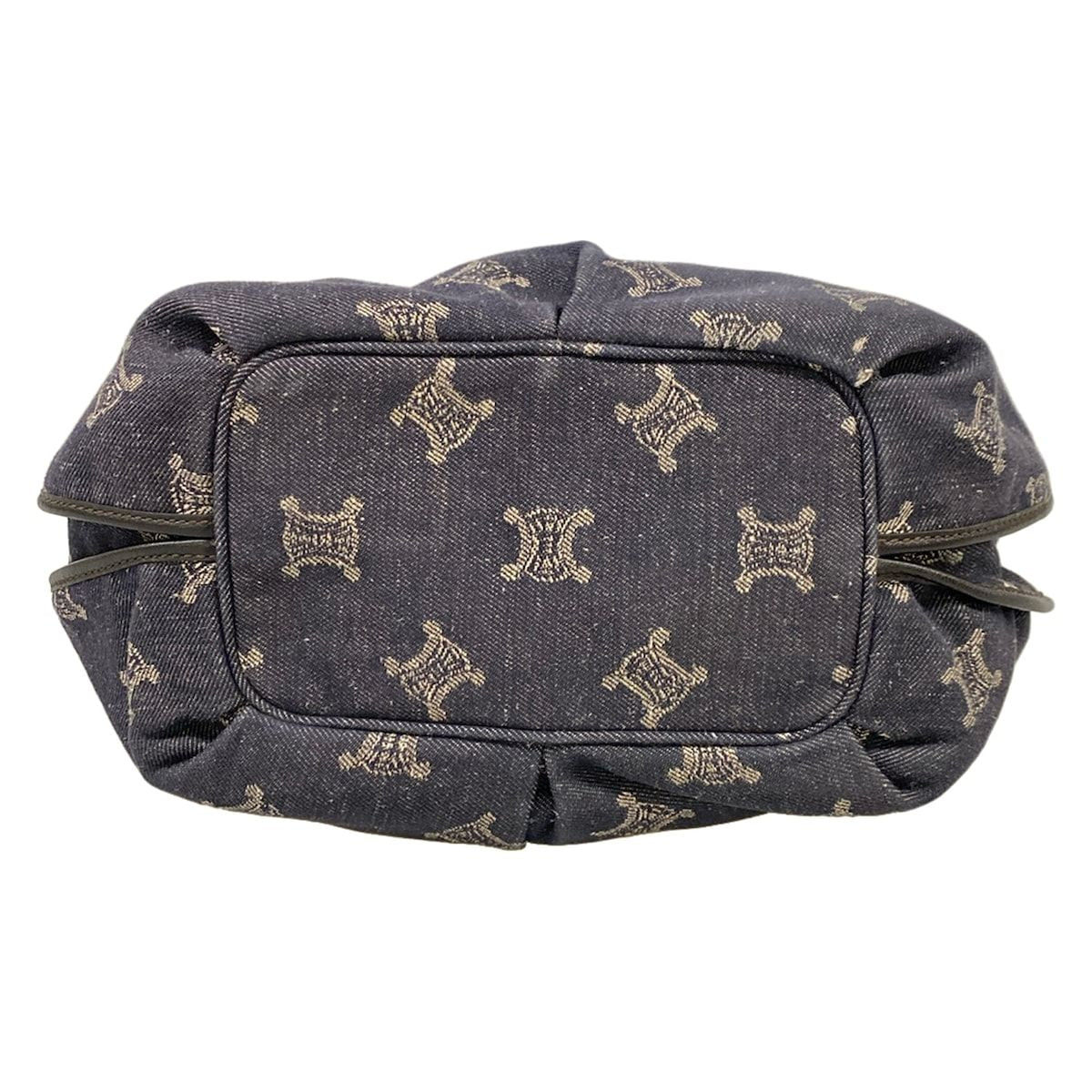 Celine Tote Bittersweet Dark Navy Ivory Black Leather — view 5
