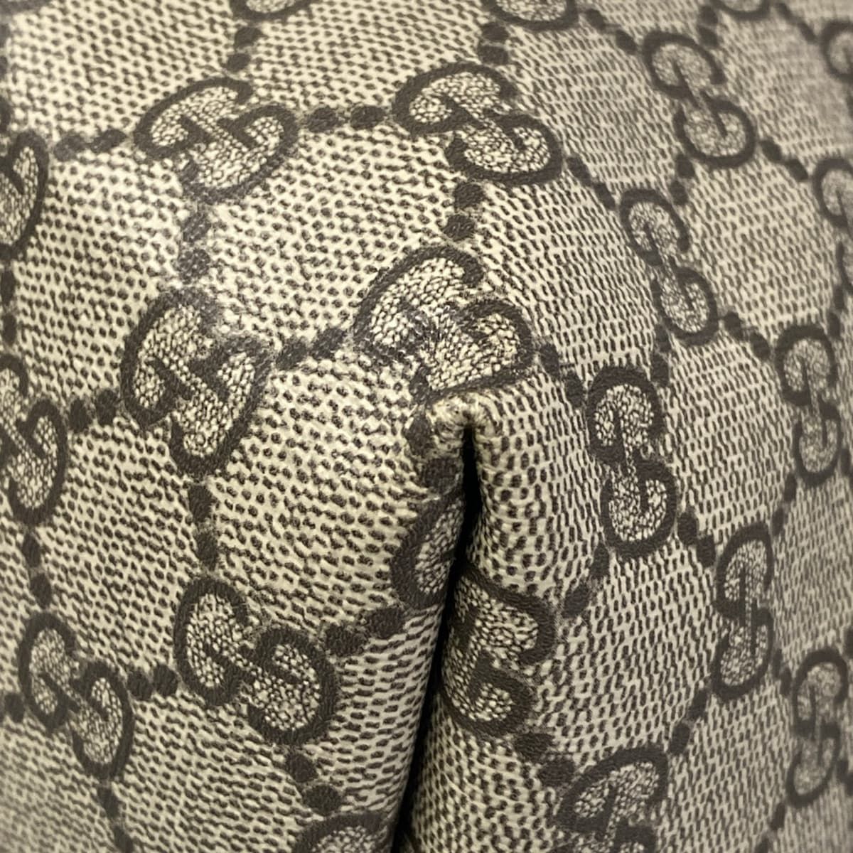 Gucci Tote GG Tenda Gray Dark Brown Multi — view 6