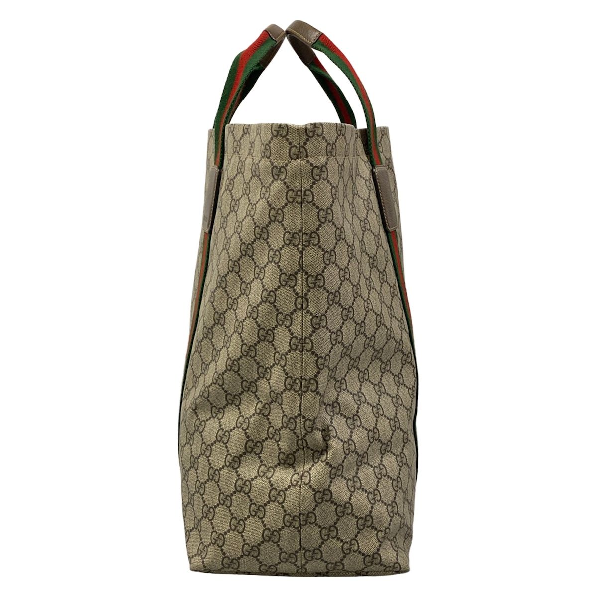 Gucci Tote GG Tenda Gray Dark Brown Multi — view 2