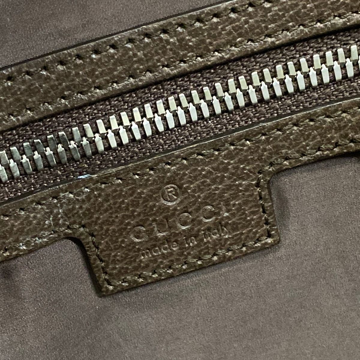 Gucci Tote GG Tenda Gray Dark Brown Multi — view 8