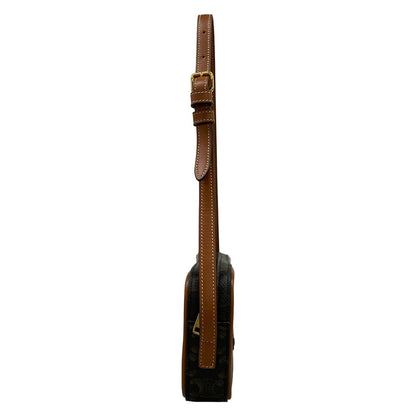 Celine Shoulder Bag Cuir Triomphe Mini Camera Black Brown — view 2