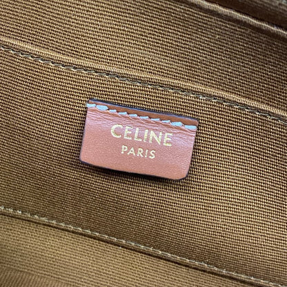 Celine Shoulder Bag Cuir Triomphe Mini Camera Black Brown — view 9