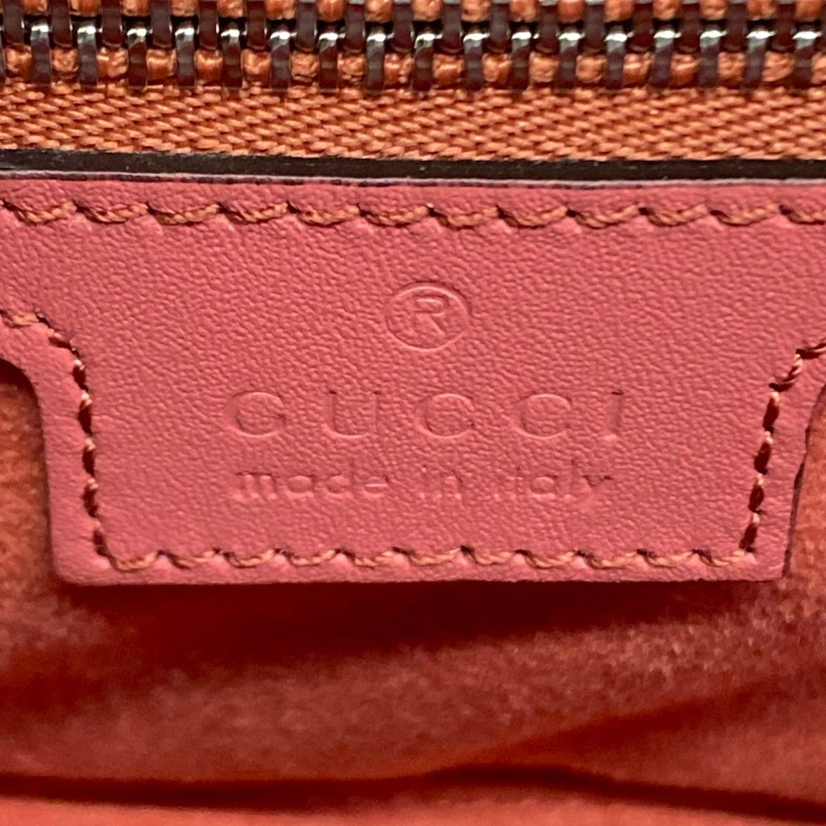 Gucci Shoulder Bag Petite GG Marmont Red Leather — view 9