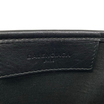 Balenciaga Tote Navy Cabas XS White Black Leather — view 9