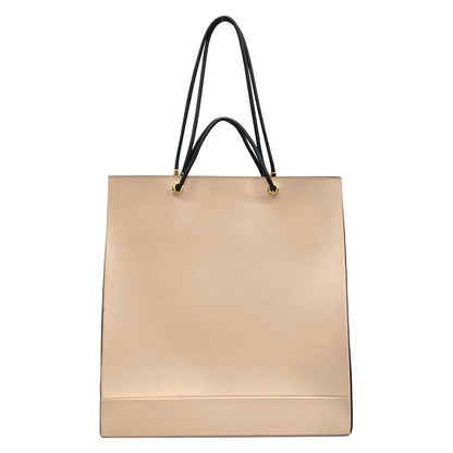 Fendi Tote Shopping Beige Black Leather — view 3