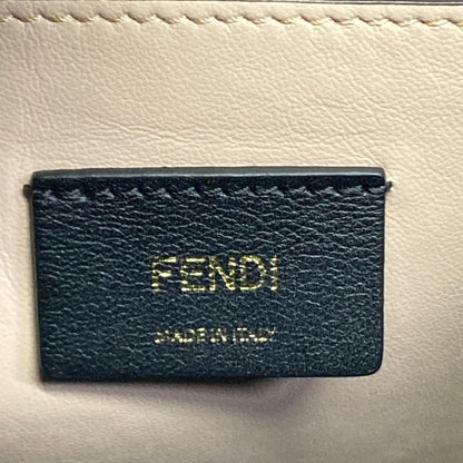 Fendi Tote Shopping Beige Black Leather — view 9