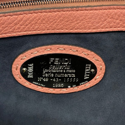Fendi Handbag Anna Small Selleria Pink Leather — view 8
