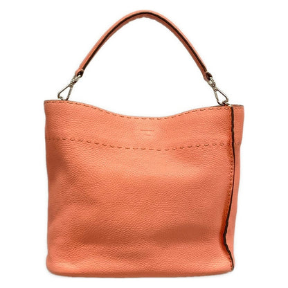 Fendi Handbag Anna Small Selleria Pink Leather