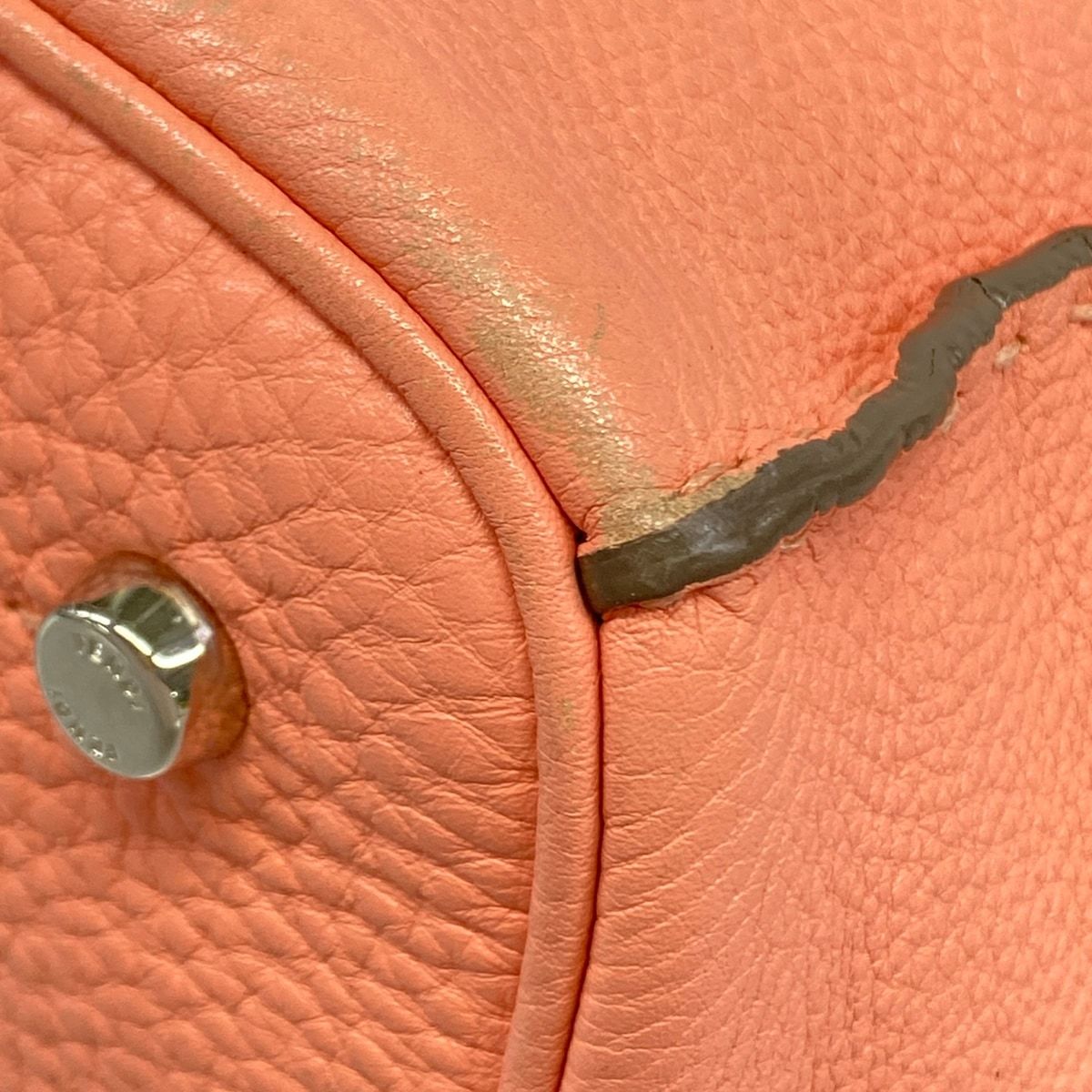 Fendi Handbag Anna Small Selleria Pink Leather — view 6