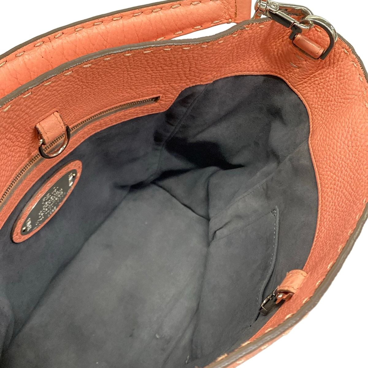 Fendi Handbag Anna Small Selleria Pink Leather — view 7