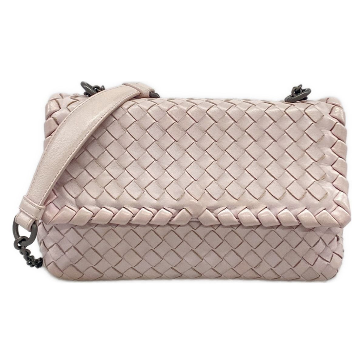 Bottega Veneta Shoulder Bag Olympia Light Purple Leather