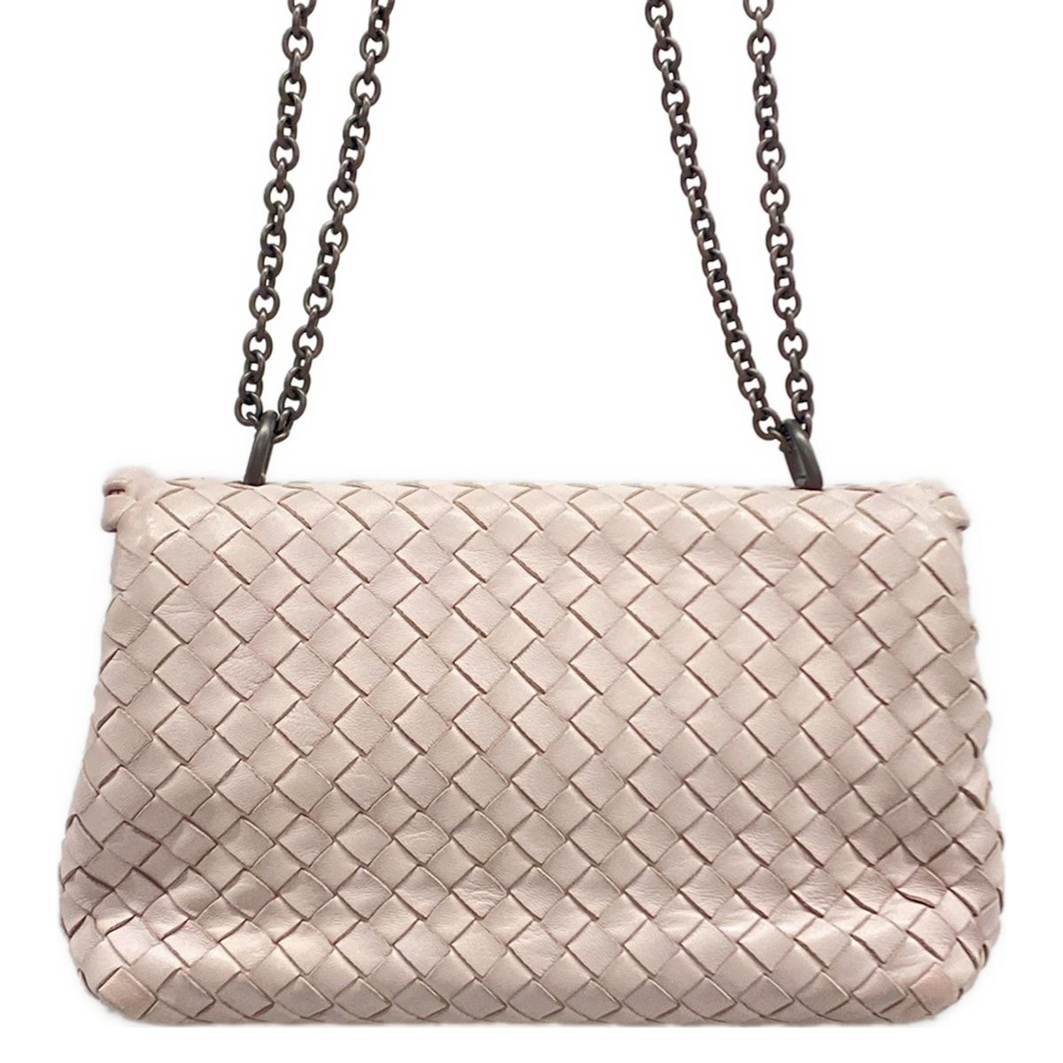 Bottega Veneta Shoulder Bag Olympia Light Purple Leather — view 3