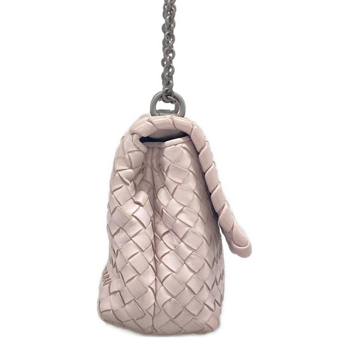 Bottega Veneta Shoulder Bag Olympia Light Purple Leather — view 2