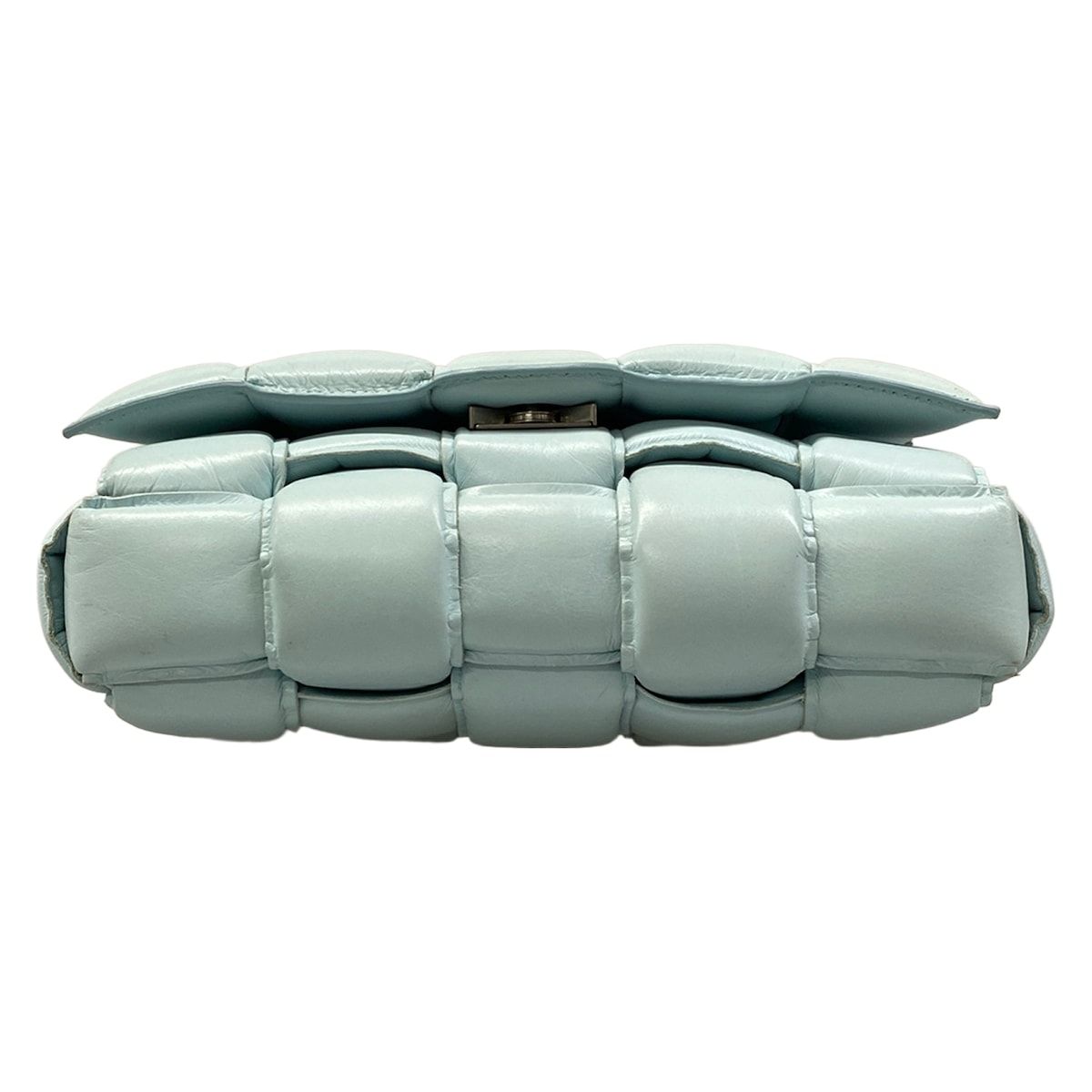 Bottega Veneta Shoulder Bag Padded Cassette Light Blue Leather — view 5