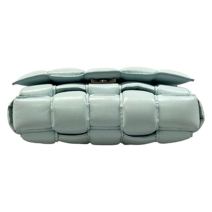 Bottega Veneta Shoulder Bag Padded Cassette Light Blue Leather — view 5