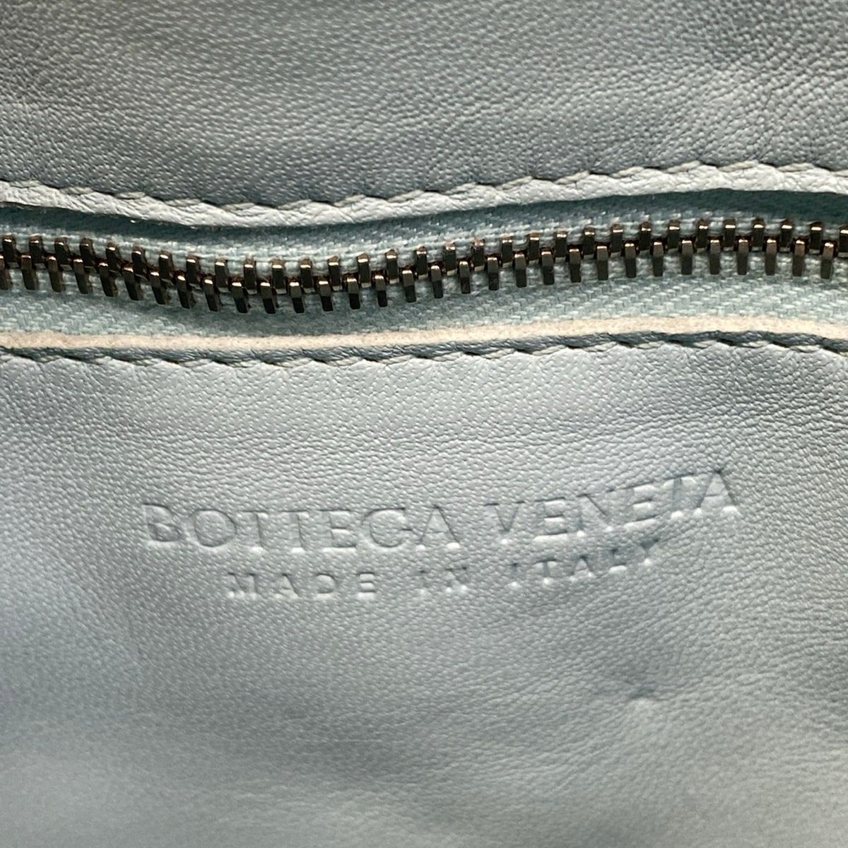 Bottega Veneta Shoulder Bag Padded Cassette Light Blue Leather — view 8