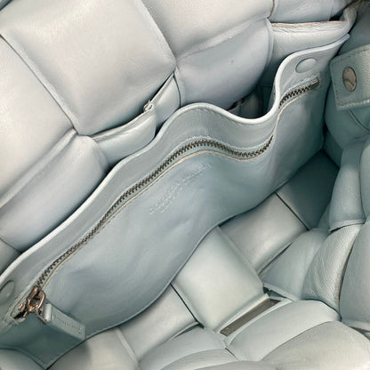 Bottega Veneta Shoulder Bag Padded Cassette Light Blue Leather — view 7